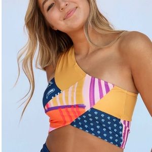 Nani Swimwear Santiago Patchwork Crop Bikini Top